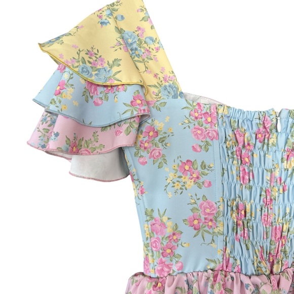 Dolls Kill Sugar Thrillz Moonglow Romance Ruffle Mini Dress - Picture 6 of 10